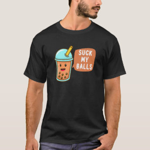 私の吸ボール失礼ボバ茶ボバ茶 Tシャツ