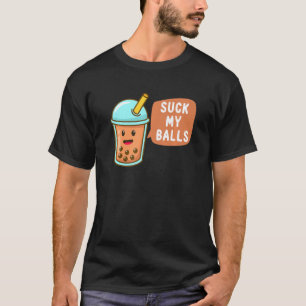 私の吸ボール失礼ボバ茶ボバ茶 Tシャツ