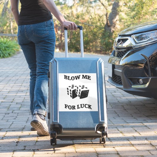 私の吹運の賭博のサイコロ シール (スーツケースインサイチュ)