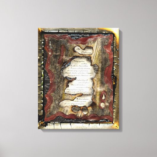 私の告白 キャンバスプリント (正面)