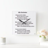 私の告白 スクエア壁時計 (ホーム)