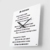 私の告白 スクエア壁時計 (傾斜)