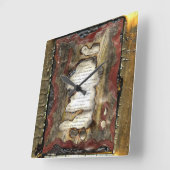 私の告白 スクエア壁時計 (傾斜)