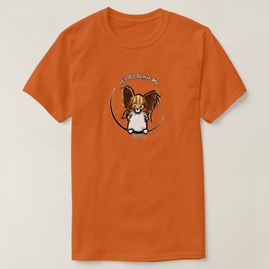 私の周りにあるパピロン Tシャツ (デザイン正面)