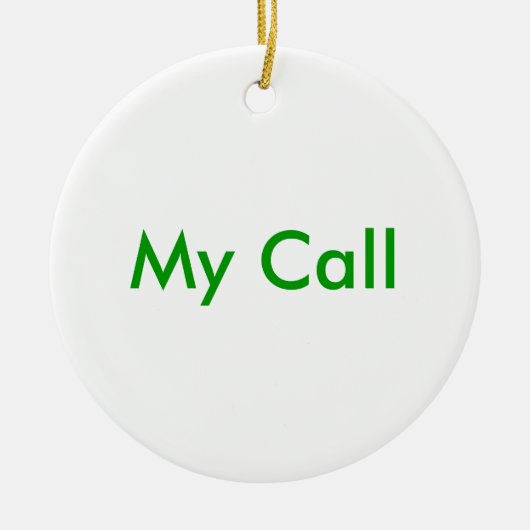 私の呼出し セラミックオーナメント (正面)