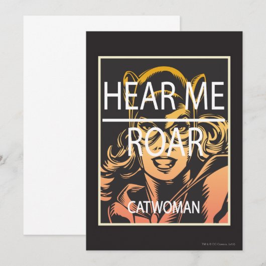 私の咆哮を聞け 招待状 (正面/裏面)