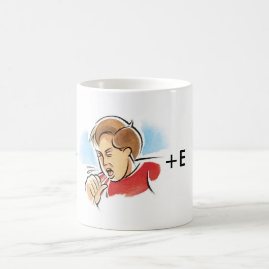 私の咳Eのマグ-マグ コーヒーマグカップ (中央)