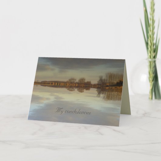 私の哀悼の言葉-挨拶状 カード (正面)