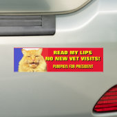 私の唇に獣医を読まないで下さい。大統領2020年のためのカボチャ バンパーステッカー (車上)