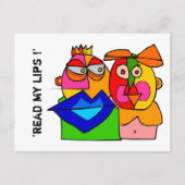 「私の唇を読んで下さい! 「 ポストカード (正面)