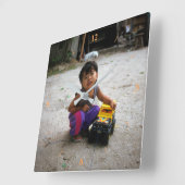 私の唯一のおもちゃ スクエア壁時計 (傾斜)