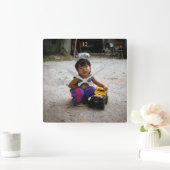 私の唯一のおもちゃ スクエア壁時計 (ホーム)