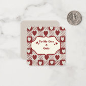 私の唯一の人へ ノートカード (正面/裏面インサイチュ)