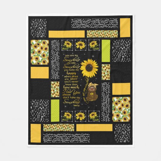 私の唯一の太陽の光 フリースブランケット (正面)