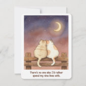 私の唯一の愛する人へ 猫好きなバレンタインカード シーズンカード (正面)