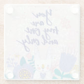 私の唯一無二です ガラスコースター (裏面)