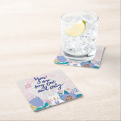 私の唯一無二です スクエアペーパーコースター (インサイチュ)