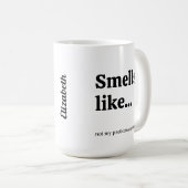 私の問題ではないおもしろい コーヒーマグカップ (正面右)