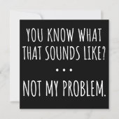 私の問題ではないように聞こえるものは知っている セーブザデート (正面)