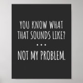 私の問題ではないように聞こえるものは知っている ポスター (正面)