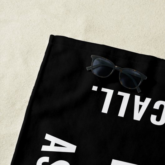 私の問題ではない退職した除おもしろい職の笑い ビーチタオル (インサイチュ)