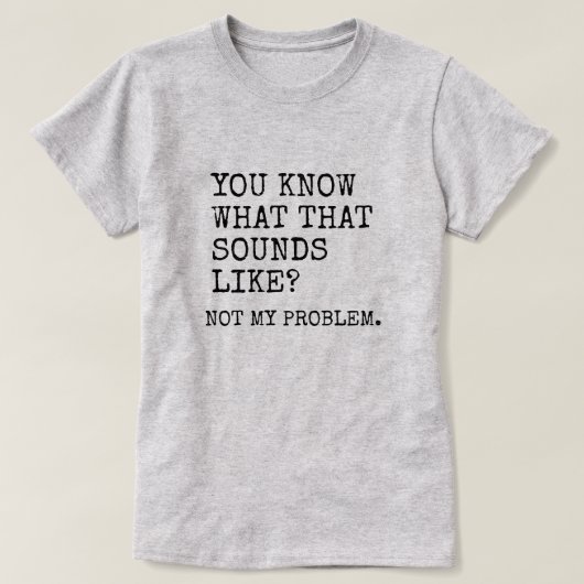 私の問題ではない Tシャツ (デザイン正面)