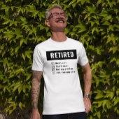 私の問題はユーモア退職したの引退を口に出しおもしろいない Tシャツ