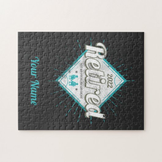 私の問題退職したはもうヴィンテージ年金受給者ではない ジグソーパズル (横)