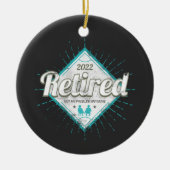 私の問題退職したはもうヴィンテージ年金受給者ではない セラミックオーナメント (正面)