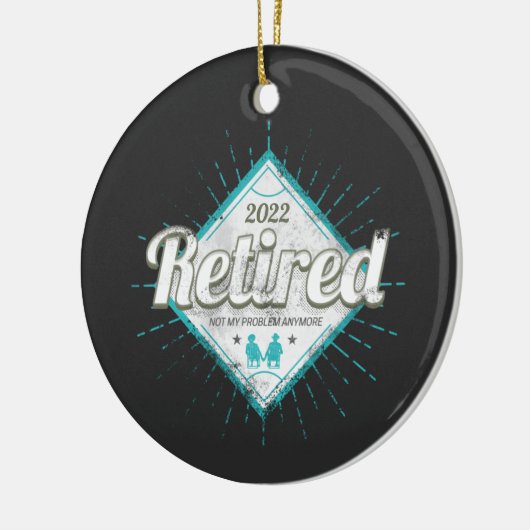 私の問題退職したはもうヴィンテージ年金受給者ではない セラミックオーナメント (左)