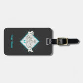 私の問題退職したはもうヴィンテージ年金受給者ではない ラゲッジタグ (正面横)