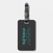 私の問題退職したはもうヴィンテージ年金受給者ではない ラゲッジタグ (裏面縦)