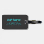 私の問題退職したはもうヴィンテージ年金受給者ではない ラゲッジタグ (裏面横)