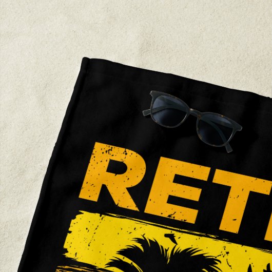 私の問題退職したはもう熱帯の夕日ではない ビーチタオル (インサイチュ)