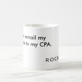 "私の問題"にマグ電子メールを送って下さい コーヒーマグカップ (中央)