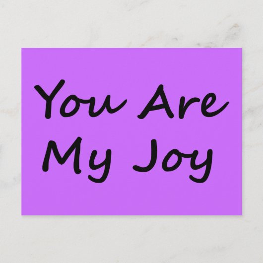 私の喜びです ポストカード (正面)