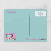 私の喜び – ヴィンテージ ポストカード (裏面)