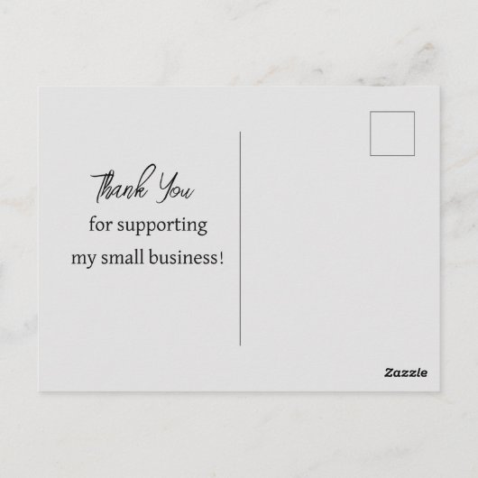 私の営業カモミールをサポートしてくれてありがとう ポストカード (裏面)