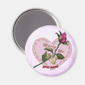 私の固結婚心と結婚 マグネット (正面/裏面)