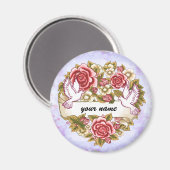 私の固結婚心と結婚 マグネット (正面/裏面)