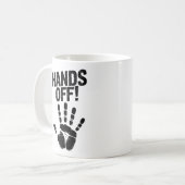私の国から手を引く私の体メディケア政治的 コーヒーマグカップ (正面左)