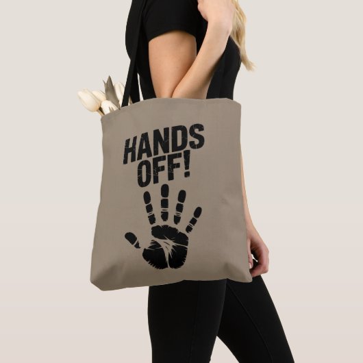 私の国から手を引く私の体メディケア政治的 トートバッグ (クローズアップ)