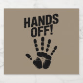 私の国から手を引く私の体メディケア政治的 ビールラベル (シングルラベル)