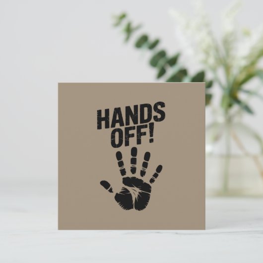 私の国から手を引く私の体メディケア政治的 招待状 (スタンド正面)