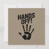 私の国から手を引く私の体メディケア政治的 招待状 (正面)