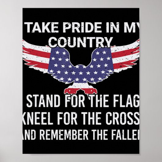 私の国でプライドを取る退役軍人Patriot America ポスター (正面)
