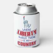 私の国は自由が宿る所です 缶クーラー (缶裏面)