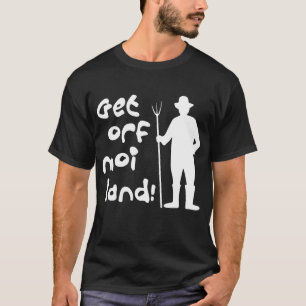 私の土地の音楽祭の農場のTシャツを離れて得て下さい Tシャツ