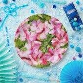 私の地中海のエキゾチックな夾竹桃の花園 ペーパープレート (パーティー)