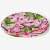 私の地中海のエキゾチックな夾竹桃の花園 ペーパープレート (アングル)